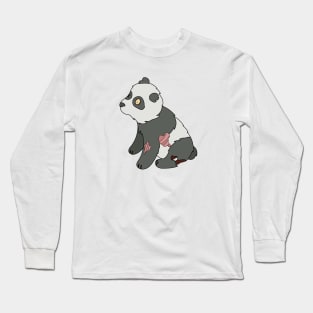 Zombie Panda Bear Cartoon // Funny Halloween Zombie Long Sleeve T-Shirt